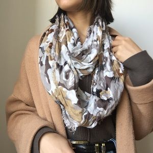 Floral infinity scarf